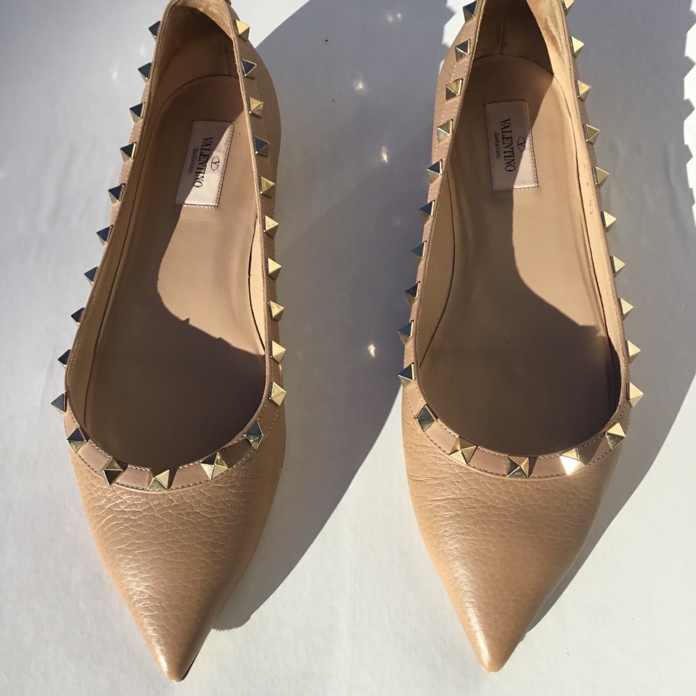 Valentino Rock Stud Ballet Flats